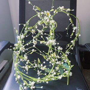 3 Fresh Picked Baby Breath White Flower Garland 66inch